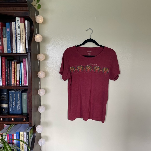 NWOT Natural Life “Do What You Love” red tee, size L. - Picture 4 of 4